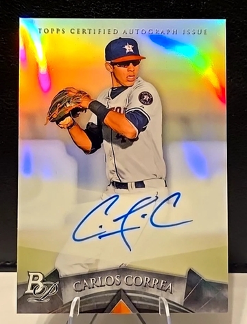 2014 Bowman Platinum  CARLOS CORREA  AUTOGRAPH AUTO!  ASTROS TWINS!