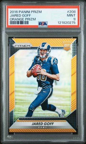 2016 Panini Prizm - Rookie Jared Goff #208 Orange Prizm /299 (RC) PSA 9 🎆