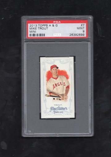 2013 Topps Allen & Ginter Mini #7 Mike Trout PSA 9 MINT