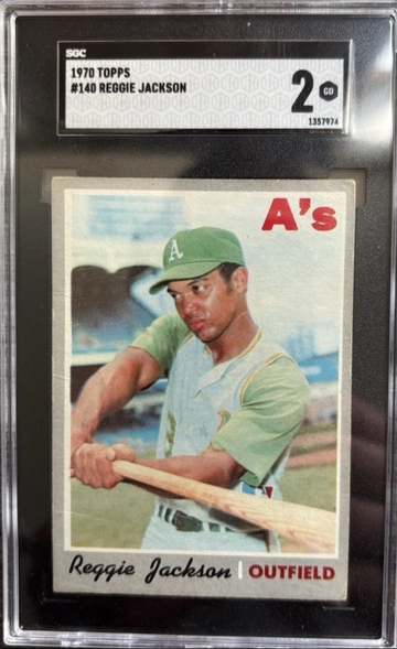 1970 Topps Reggie Jackson #140 SGC 2