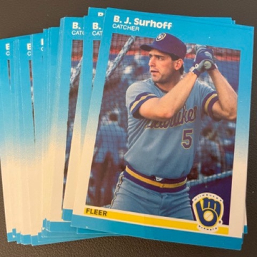 1987 Fleer B.J. Surhoff Rookie RC #U-115 - 25 Count