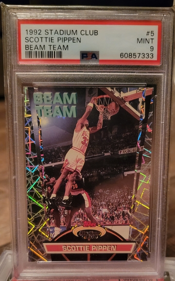 1992 Stadium Club Beam Team Scottie Pippen #5 PSA 9