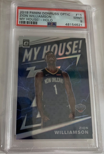 Zion Williamson PSA 9 My House Holo Rookie