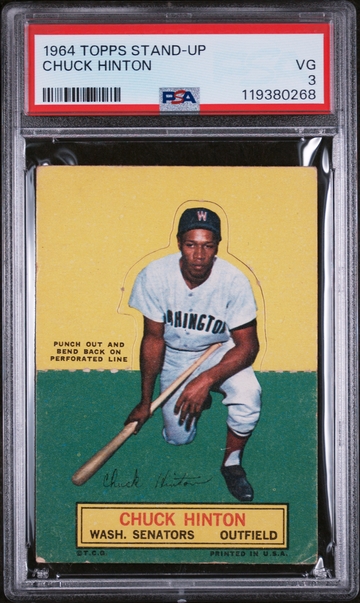 1964 Topps Stand-Up Chuck Hinton Stand-Up PSA 3