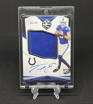 Jacob Eason Panini Limited On Card Autograph /49 Rookie Card! 