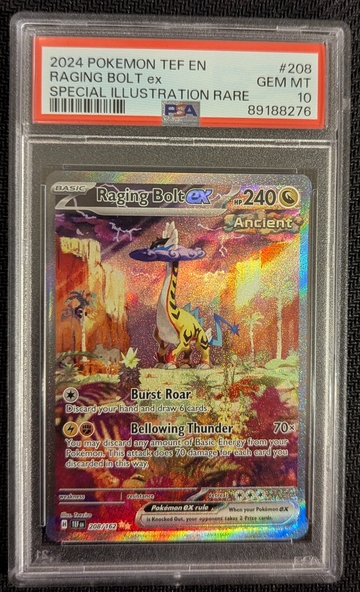 2024 Raging Bolt ex #208 (Pokemon TEF EN Special Illustration Rare) PSA 10 GEM MT
