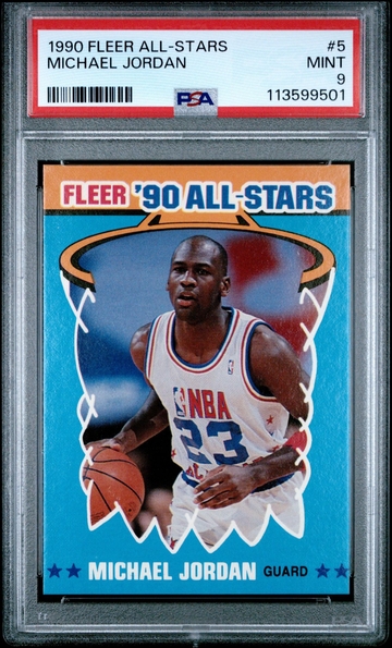 1990 Fleer All-Stars Michael Jordan #5 PSA 9