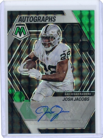 2023 Panini Mosaic Prizm Josh Jacobs #AH-JJ Auto /25
