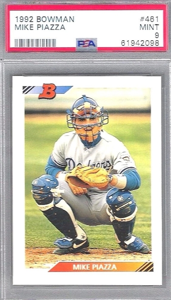 1992 Bowman Mike Piazza Rookie Card PSA 9