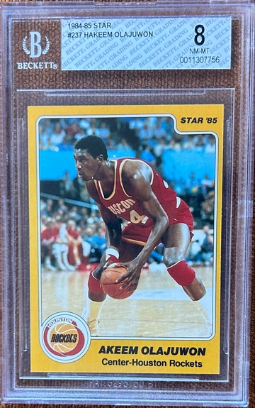 1984 Star Basketball Hakeem Olajuwon Rookie, BGS 8