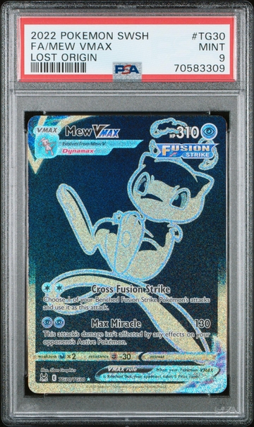 2022 SWSH #TG30 Mew VMAX Lost Origin PSA 9