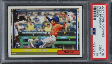 2017 Topps Archives Alex Bregman SLIDING ROOKIE RC #275 PSA 10 GEM MINT