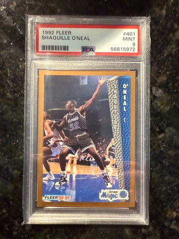 1992 Fleer #401 Shaquille O'Neal PSA 9