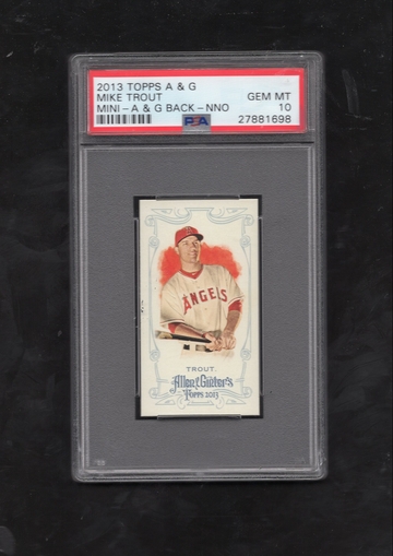 2013 Topps Allen & Ginter Mini NNO Allen & Ginter Back POP 4 PSA 10 GEM MINT
