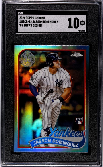 2024 Topps Chrome #89CB-12 Jasson Dominguez 89 Topps Design SGC 10