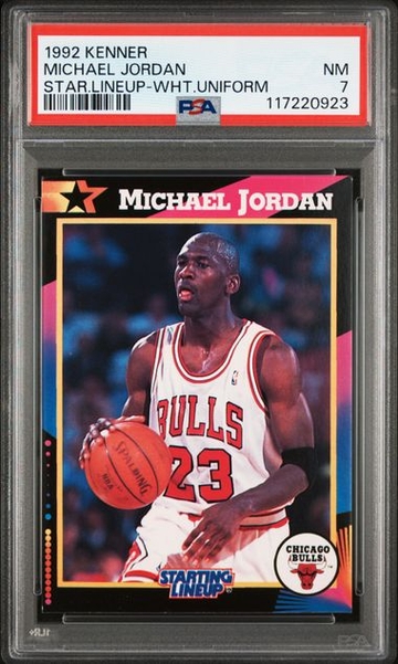 1992 Kenner Starting Lineup SLU Michael Jordan PSA 7