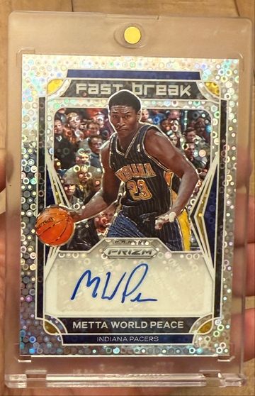 2021 Prizm Metta World Peace Fast Break Auto