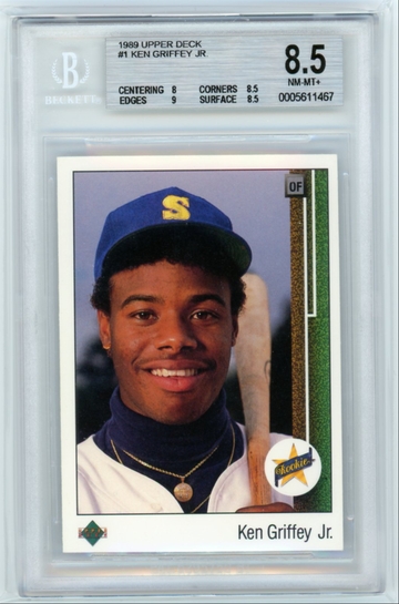 1989 Upper Deck #1 Ken Griffey Jr. BGS 8.5 NM-MT+!