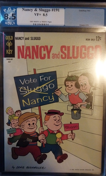 PGX 8.5 Nancy and Sluggo #191 Silver Age