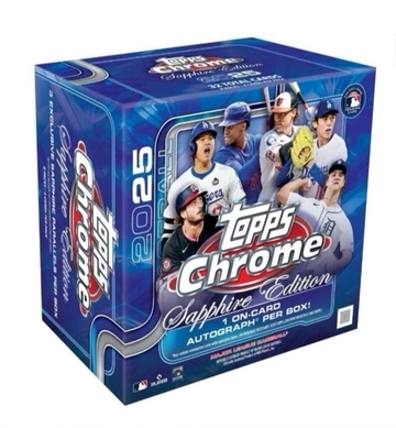 2025 Topps Chrome Sapphire Baseball Box CONFIRMED PRESALE
