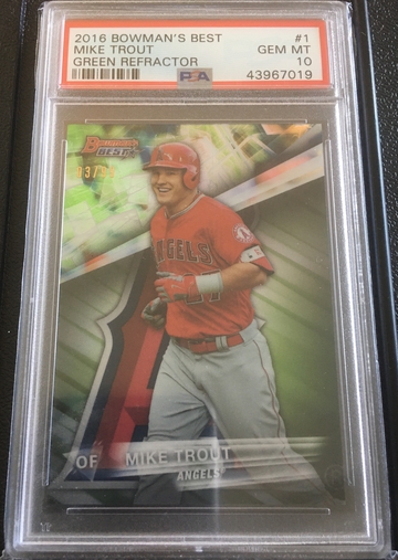 Mike Trout 2016 Best Refractor /99