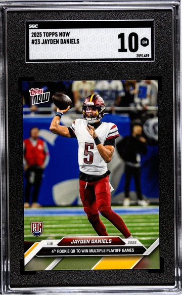 2025 Topps Now #23 Jayden Daniels SGC 10