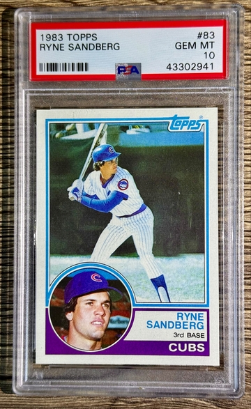 1983 Topps Ryne Sandberg PSA 10