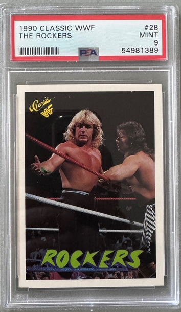 1990 Classic WWF WWE The Rockers Shawn Michaels Marty Janetty PSA 9