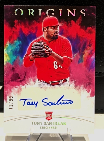 2022 Origins  TONY SANTILLAN  Auto Autograph Card  #OS-TS  SSP  Cincinnati REDS  Rookie