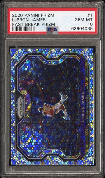 2020 Lebron James Fast Break Prizm Gem Mint 10