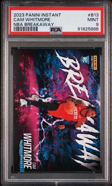 Cam Whitmore 2023-24 Panini NBA Breakaway #13 Rookie Card 1 of 4085 PSA 9 Mint