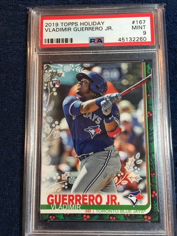 Vladimir Guerrero Topps Holiday Psa9 