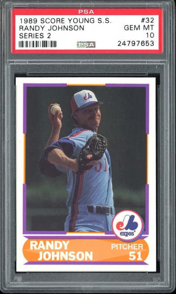RANDY JOHNSON 1989 SCORE YOUNG SUPER STARS #32 PSA 10 RC