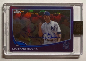 2013 Topps Chrome Mariano Rivera Purple 2021 Archives Signatures 1/1 👾