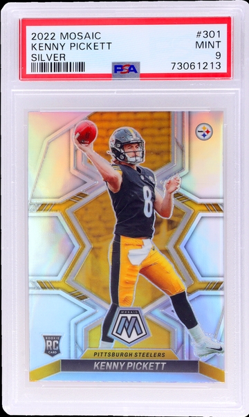 2022 Panini Mosaic Silver Kenny Pickett #301 RC PSA 9