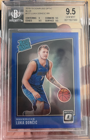 Luka doncic optic blue holo /49