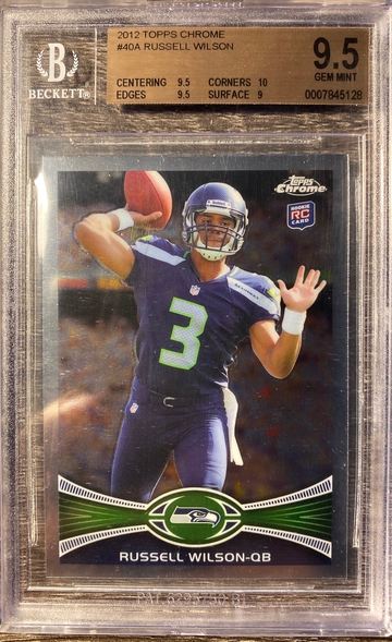 2012 Topps Chrome Russell Wilson BGS 9.5