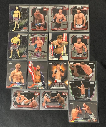 2021 Panini Prizm UFC Jorge Masvidal Leon Edwards 16 Card Fighter lot