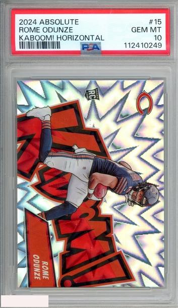 2024 PANINI ABSOLUTE KABOOM! HORIZONTAL ROME ODUNZE #15 ROOKIE RC PSA 10 GEM MT
