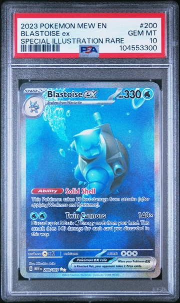 2023 Pokémon Mew Blastoise EX Special Illustration Rare #200 PSA 10