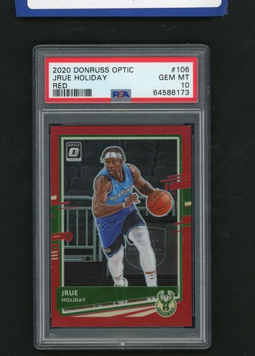 2020 Panini Donruss Optic Red Jrue Holiday #106 /99 PSA 10