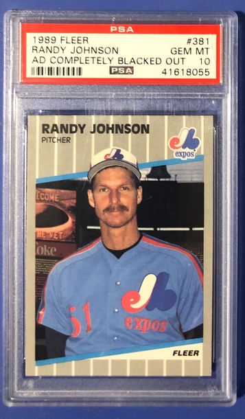1989 Fleer #381 Randy Johnson PSA 10 Gem Mint rookie