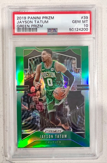 2019 Prizm Jayson Tatum Green Prizm PSA 10