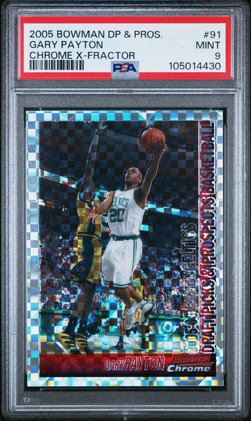 2005 Bowman Chrome Gary Payton  X-Fractor Xfractor /150 PSA 9