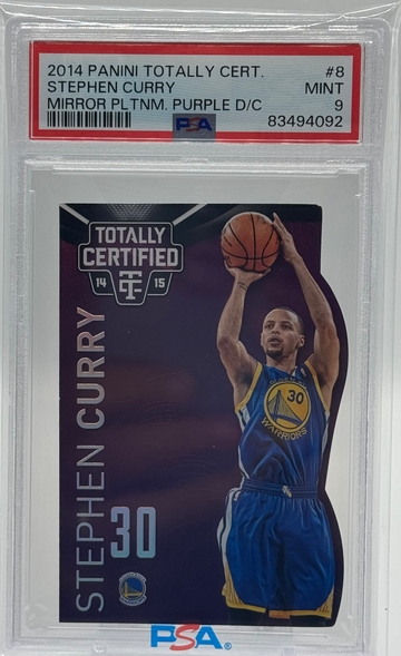 Stephen Curry 2014 Totally Certified Mirror Platinum Purple Die Cut /25