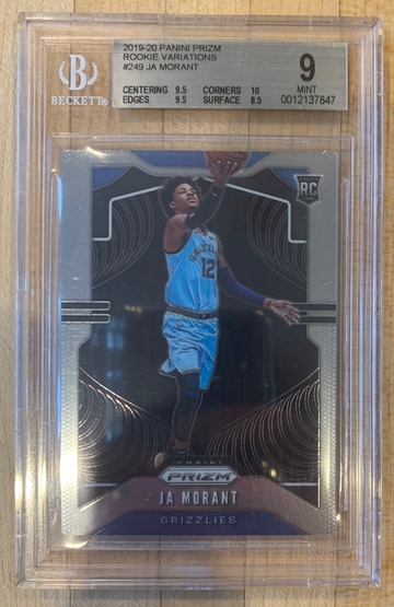 Ja Morant Prizm Variation Rookie BGS 9