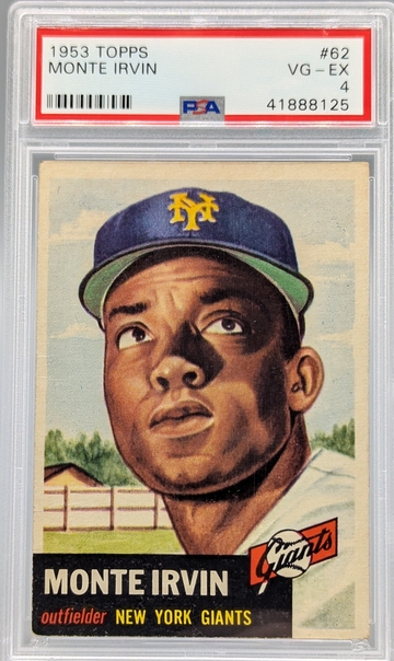 1953 Topps #62 Monte Irvin