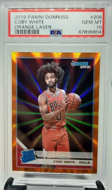 2019 Donruss Coby White Orange Laser PSA 10 Rookie RC