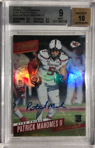 2017 Patrick Mahomes Prestige 31/50