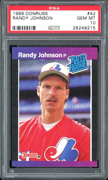 RANDY JOHNSON 1989 DONRUSS RATED ROOKIE #42 PSA 10 RC